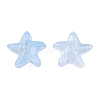 Transparent Spray Painted Glass Beads GLAA-N035-027-C02-2