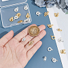 20Pcs 2 Colors 201 Stainless Steel Snap Clasps STAS-UN0052-99-4