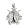 Brass Micro Pave Cubic Zirconia Pendants KK-A260-07B-P-1