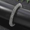 304 Stainless Steel Stretch Bangles for Women BJEW-P315-02E-P-1
