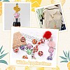 10Pcs 10 Colors Fruit Round Resin Beads RESI-CJ0004-94-7