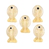 Handmade Foil Lampwork Fish Beads FOIL-Z001-01K-1