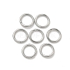 Tarnish Resistant 304 Stainless Steel Open Jump Rings X-STAS-Q186-02-6x0.8mm-1
