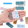 Biyun 60Pcs 10 Colors Microfiber Leather Labels DIY-BY0001-14-3