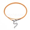 Waxed Cotton Cord Necklace Making LS-MAK-S034-023-3