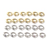 Brass Stud Earrings EJEW-R162-04-1