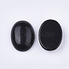 Natural Black Obsidian Cabochons X-G-S349-25A-02-2
