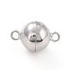 Anti-Tarnish Rhodium Plated 925 Sterling Silver Magnetic Clasps STER-A001-02A-P-1