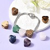 Natural Mixed Gemstone European Beads G-F580-CM-4
