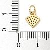 Rack Plating Brass Micro Pave Cubic Zirconia Pendants KK-K392-38G-3