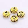 Brass Rhinestone Spacer Beads RB-A014-Z5mm-14G-NF-1