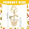 Alloy Rhinestone & Iron Keychain KEYC-YW00279-01-2