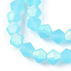 Imitate Austrian Crystal Bicone Frosted Glass Beads Strands GLAA-F029-TM4mm-A20-3