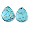 Synthetic Turquoise Pendants G-T122-72H-3