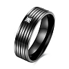 Valentine's Day Gifts Titanium Steel Cubic Zirconia Couple Rings For Men RJEW-BB16446-8-1