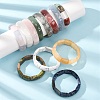 Rectangle Natural Mixed Stone Beaded Stretch Bracelets for Women Men GG-CBA9ACE-C-1