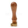 (Defective Closeout Sale: Oxidized)Wood Wax Seal Handles STAM-XCP0001-03LG-3