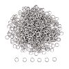 Jewelry Findings Original Color Stainless Steel Jump Rings X-STAS-E011-5x0.7mm-1