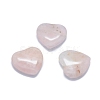 Natural Amethyst/Rose Quartz Heart Love Stone G-F678-30-2