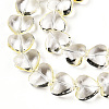 Transparency Glass Beads Strands GLAA-T023-13C-3