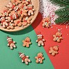 15Pcs 3 Styles Christmas Opaque Resin Pendants RESI-YW0004-76-5