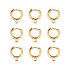 Eco-Friendly Brass Earring Hoops Findings KK-TA0007-40-2