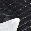 Rhombus Pattern PVC Leather Quilted Foam Backed Fabric FIND-WH0420-138-1