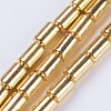 Electroplate Non-magnetic Synthetic Hematite Beads Strands G-F553-03A-G-1