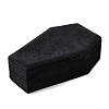 Coffin Shaped Velvet Jewelry Storage Boxes DARK-PW0001-116C-3