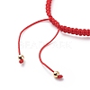 2Pcs 2 Style Nylon Braided Cord Bracelets BJEW-JB08806-3