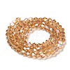 Transparent Electroplate Glass Beads Strands LS-EGLA-A039-T6mm-B18-2