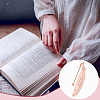 8Pcs 4 Colors Zinc Alloy Beadable Bookmarks AJEW-GO0002-15-6