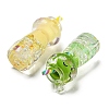 Transparent & Luminous Acrylic with Polymer Clay Pendants X-TACR-G046-01-4