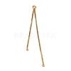 Brass Tassel Box Chain Big Pendants KK-G510-13G-1