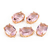 Transparent Glass Pendants GLAA-S193-009E-1