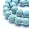 Natural Magnesite Beads Strands TURQ-G148-07-12mm-3