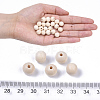 Natural Unfinished Wood Beads WOOD-S651-A10mm-LF-4