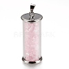 Alloy & Glass Wish Bottle Pendants G-Z017-08-1