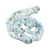 Natural Aquamarine Chip Beads Strands G-L154-19-4