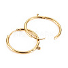 316 Surgical Stainless Steel Huggie Hoop Earring Findings STAS-S116-257A-G-2