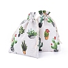 Polycotton(Polyester Cotton) Packing Pouches Drawstring Bags ABAG-T007-02L-2