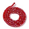 Baking Electroplate Glass Beads Strands DGLA-A039-J2MM-B02-2