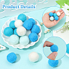 40Pcs 4 Colors Wool Felt Balls DIY-SC0029-40E-5