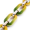 Handmade Two Tone Opaque Acrylic Cable Chains AJEW-JB00635-02-2