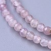 Natural Rose Quartz Beaded Necklaces NJEW-K114-A-A01-3