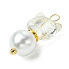 2Pcs Glass Beads Pendants PALLOY-JF03385-4