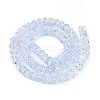 Crackle Transparent Glass Beads Strands GLAA-N069-02A-03-2