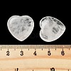 Heart Natural Quartz Crystal Worry Stone G-C134-06A-16-3