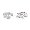 Rack Plating Brass Micro Pave Cubic Zirconia Pendants X-ZIRC-C026-05P-2
