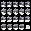 Foldable Square Transparent PET Carrier Cupcake Boxes CON-WH0088-28A-8